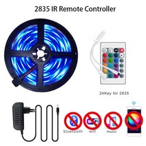Led 스트립 라이트 Rgb 5050 2835 스마트 테이프 12V 게이머 룸 장식 Wi, 04 20M Full set, 01 2835 IR Controller