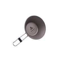 머그컵 YAEI Enthusiast 티타늄 싱글 머그 뚜껑 포함 수납봉투 300450750ml 쉐라컵, 쉐라컵(300ml, 접는 핸들)