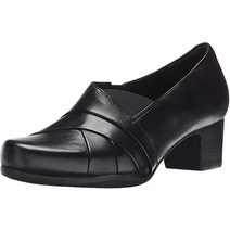 Clarks 클락스 여성용 로잘린 아델 슬립온 로퍼 블랙 _204166