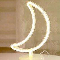 스투피드 LED 무드등 USB 조명등 인테리어등 모음, 04. LED 네온 전구 USB 조명등 (달)