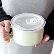 1인용 도자기 라면 덮밥 그릇 손잡이 접시, 라면기1p
