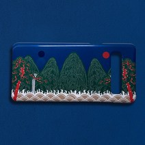 우리일쌍 무광 청색 일월오봉도 휴대폰 케이스 아이폰7 아이폰7+ 아이폰8 아이폰8+ (3691937), 아이폰XS