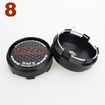 휠 센터캡 자동차 휠 스포츠 림 캡 62MM 클립 직경 중앙 캡 광선 볼크 레이싱 로고 스티커 휠 커버 허브, 08 8