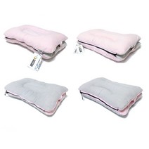 나sesp+코튼샤워 핑크(42X32cm)) 베개 침구류 편한배 수면베게 목베 높이조절 피그먼트게커버 기능성 먼트 맞춤 세탁 가족♥escapee