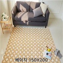 거실 안방 보온 투톤크로스 극세사 카페트 극세사러그 거실매트