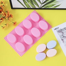 기본 원형 타 비누 석고 방향제 캔들 만들기 몰드 베어브릭 레진 아트 실리콘, 2기본비누몰드-타원