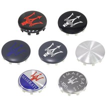 마세라티 전용 60mm 휠캡 기블리 르반떼 그란투리스모, 레드/블랙