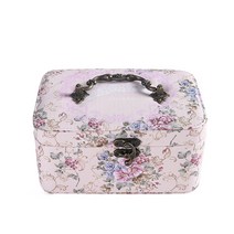 정미 선물 휴대용 목걸이 귀걸이 반지 주얼리 박스 멀티 레이어 고급 케이스 간략, 03.빈티지 카키