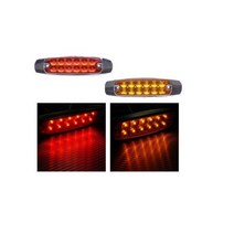 대성부품/LED 24V 사이드등/사이드램프/폭등/보조등/화물차/대형트럭/신호등/깜박이/미등/특장차/윙바디/탑차/츄레라/트레일러/12발/12구/차폭등/황색/적색/국산/국내생산/SH/, 12구 황색 사이드램프(SH)