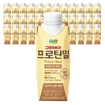 그린비아 프로틴밀 아몬드호두 250mlx36팩 고단백 영양식, 250ml 36개