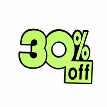 RT (3997) 쇼카드 30%OFF 소 (7개입), 단품