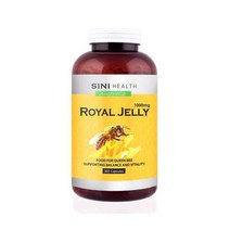호주직구 시니케어 화이트 탑 벌 프린팅 Royal Jelly 앰버 보틀 1000mg 365capsules 1PACK, 수량, 상세참조