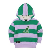 [캉골키즈]AODCHT00020LA 와이트 스트라이프 빅 로고 후디 OD 0002 라벤더