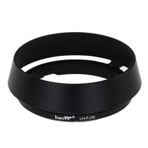 카메라 렌즈 마개 haoge lh-fj35 fujifilm fuji fujinon xf 35mm 23mm f2 r wr lh-xf35-2 용 원형 렌즈 후드 렌즈뚜껑, 없음