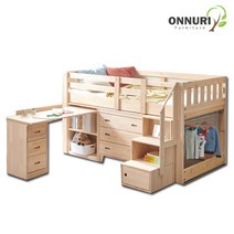 온누리가구 폴리 입구 변경 벙커침대(정면 좌측 선택)성인벙커침대/2층벙커침대/책상형벙커침대/유아동벙커침대, 정면