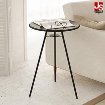 JS리빙 사무용 책상 노트북 이동식 거실 침실 침대 협탁 사이드 테이블 일자형 주방 간이 보조 소파 티테이블 원목 카페 식탁 컴퓨터 사무실 AHY_Steel_35*55_BpA86s, 애슐리 철제 테이블