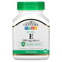 21센트리 21st century 천연 비타민E 268mg(400IU) 소프트젤 110정옵션확인필수, 1개, 110개
