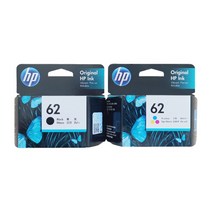 HP 62 정품잉크 HP7645 HP250 HP5740 HP200 258, 1개, 검정(C2P04AA)