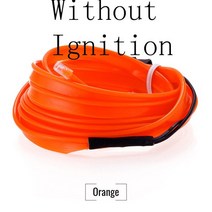 차량용무드등 엠비언트무드등새로운 3M 12V LED 자동차 조명 램프 유연한 인테리어 장식 분위기 와이어 스, 14 Orange