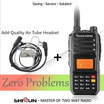 무전기 워키토키 생활무전기 캠핑 산악 등산 10km quansheng tg-uv2 plus 10w 장거리, 협력사, 에어 튜브 헤드셋 추가