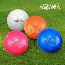 혼마/일본직수입정품 MARBLE 2 파크골프 볼3피스, 핑크