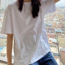 [항공배송] 빅사이즈 티셔츠 드레스 미키 느슨한 중간 길이 오버 무릎 드레스 패션 탑