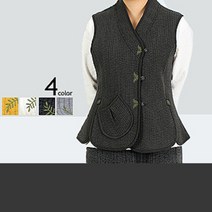 허브자수 포인트 라인예쁜 솜누빔 여성용조끼 생활한복조끼 겨울조끼2432