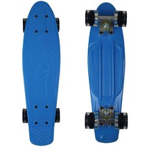 Rimable 컴플리트 55.9cm(22인치) 스케이트보드 리플라워, BLUECLEARBLACK, BLUECLEARBLACK