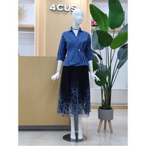포커스 W몰 4CUS(포커스) 호피 플리츠 스커트 FF1H7SK01073