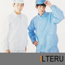 일터루 제전복 방진복 긴팔 상의, 색상:흰색|사이즈:3XL