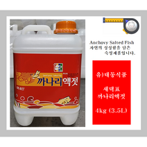새댁표 까나리액젓(순) 4Kg (3.5L) / 대동식품 / 흰머리아저씨 /, 3.5L, 1개