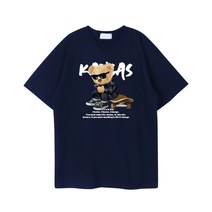 [당일출고/남녀공용] 8color 캔자스베어T 20수반팔티 여름 반팔티 반팔 오버핏 루즈핏 남녀공용 티셔츠 커플룩