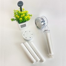 리빙이프 탄소 필터 샤워기 필터세트 녹물필터 잔류염소제거, 탄소샤워기+바디필터2개+헤드필터1개