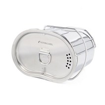 복고캠핑 라면냄비 클래식 스텐군용반합 야외조리도구