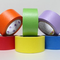 유로셀 마스킹테이프 - 30mm x 40M / 종이테이프/제본/프라모델/ 모자이크/미술재료, 750B 블루: 30mm X40M