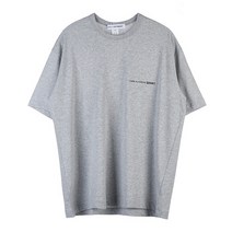 꼼데가르송 [라벨루쏘] [꼼데가르송] FIT017 GREY 로고 남성 티셔츠