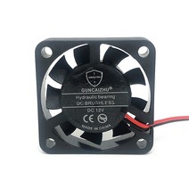 커스텀수냉 pc 쿨러 게이밍 12V 24V 40mm 40 cm 40x40x10mm 3D 프린터 그래픽 카드 냉각 팬 2 개/몫 유체, 02 24V_01 Oil bearing 2pin