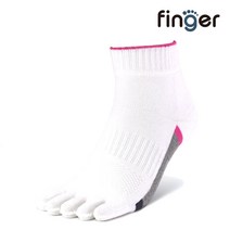 핑거삭스 핑크포인트 스포츠발가락양말 008PK