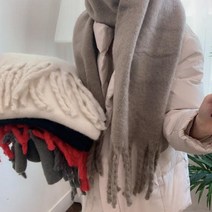 도톰 수술 빅 머플러 무지 목도리