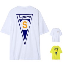 슈프림 M~5XL 오버핏 반팔티 남자 여자 빅사이즈 반팔 티셔츠_슈프림 백트라이