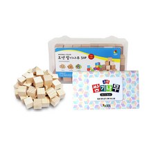 조엔 2.5cm쌓기나무 50P 보관케이스+워크북포함, 미송
