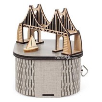 오르골 목재 입체퍼즐 - 영공방 부산 광안대교, 본상품