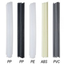 핫 에어 투어치 플라스틱 용접봉 ABS PP PVC PE 용접 스틱 5x2.5mm 용접기 총 범퍼 수리 액세서리, 20pcs Welding Rods, PE White