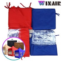 WINAIR 캐노피 천막 일반/투명 바람막이 1면, 바람막이 1면_일반지퍼, 4.5m, 블루