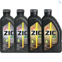 SK 지크제로 ZIC ZERO 0W30 0W20 0W16 1L 합성 가솔린 디젤 엔진오일, 1통, ZIC ZERO 0W-30 가솔린 1L