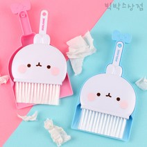 몰랑이 리본 청소도구 세트 빗자루 쓰레받기 색상랜덤