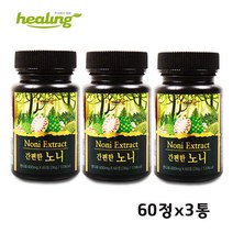 노니고농축알약 noni 노니 추출 분말 정제 환 파극천 열매 뿌리 건조 타블렛, 180p, 600mg