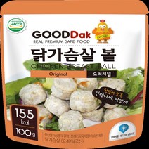 굳닭 오리지날 닭가슴살볼 10팩