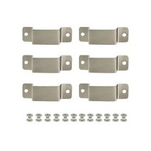 줄자 클립 6개 세트 금속 메이저 테이프 홀더 피팅 나사 포함 가죽 홀스터와 툴 포켓 파우치용 2종류의 부착 조인트