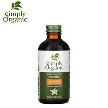 심플리 오가닉 마다가스카르 바닐라빈 익스트랙 올레오레진 무알코올 118ml, 1개